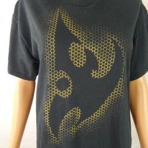 Blizzard Entertainment Starcraft Logo Silhouette Graphic T Shirt Tee Navy Blue M